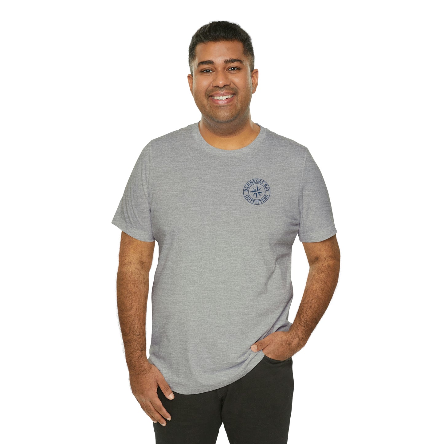 Barnegat Bay Map Soft Cotton T-Shirt