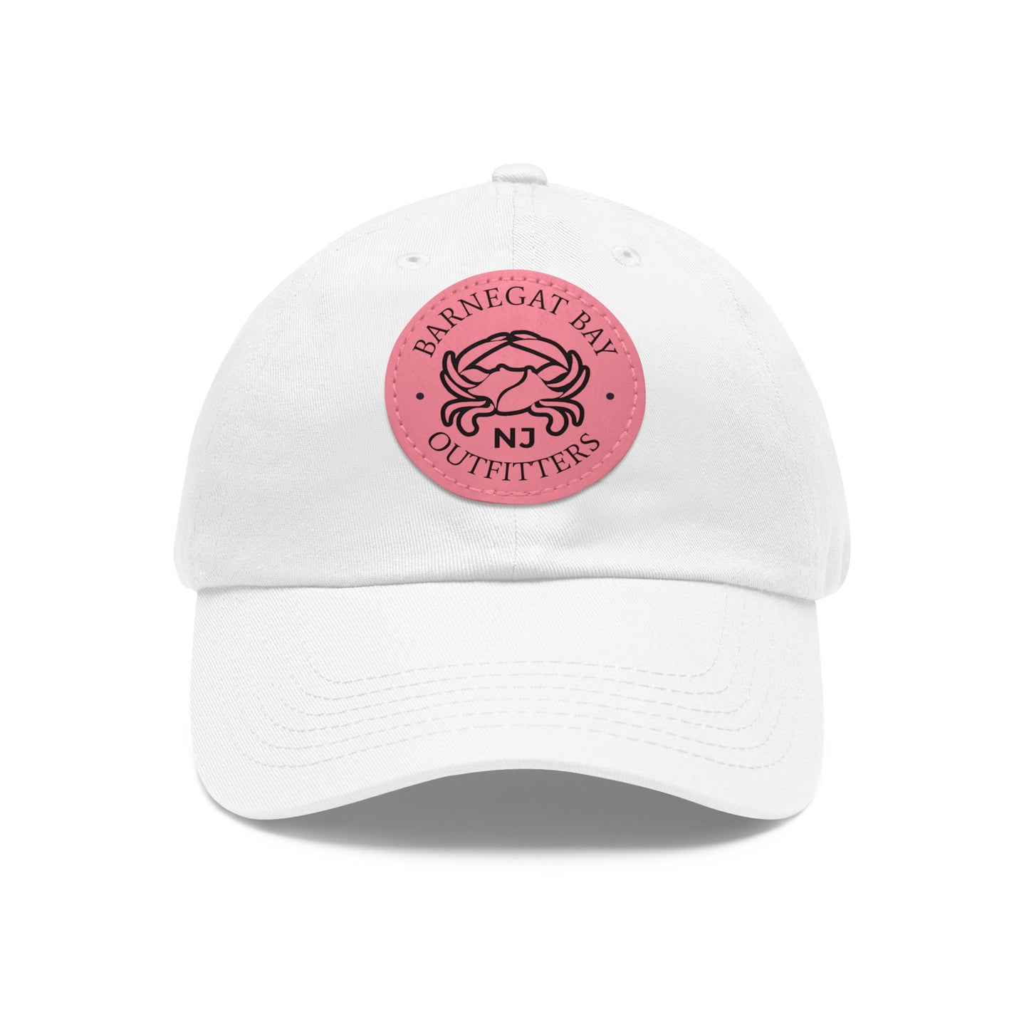 Barnegat Bay Outfitters Round Crab Logo Leather Patch Hat