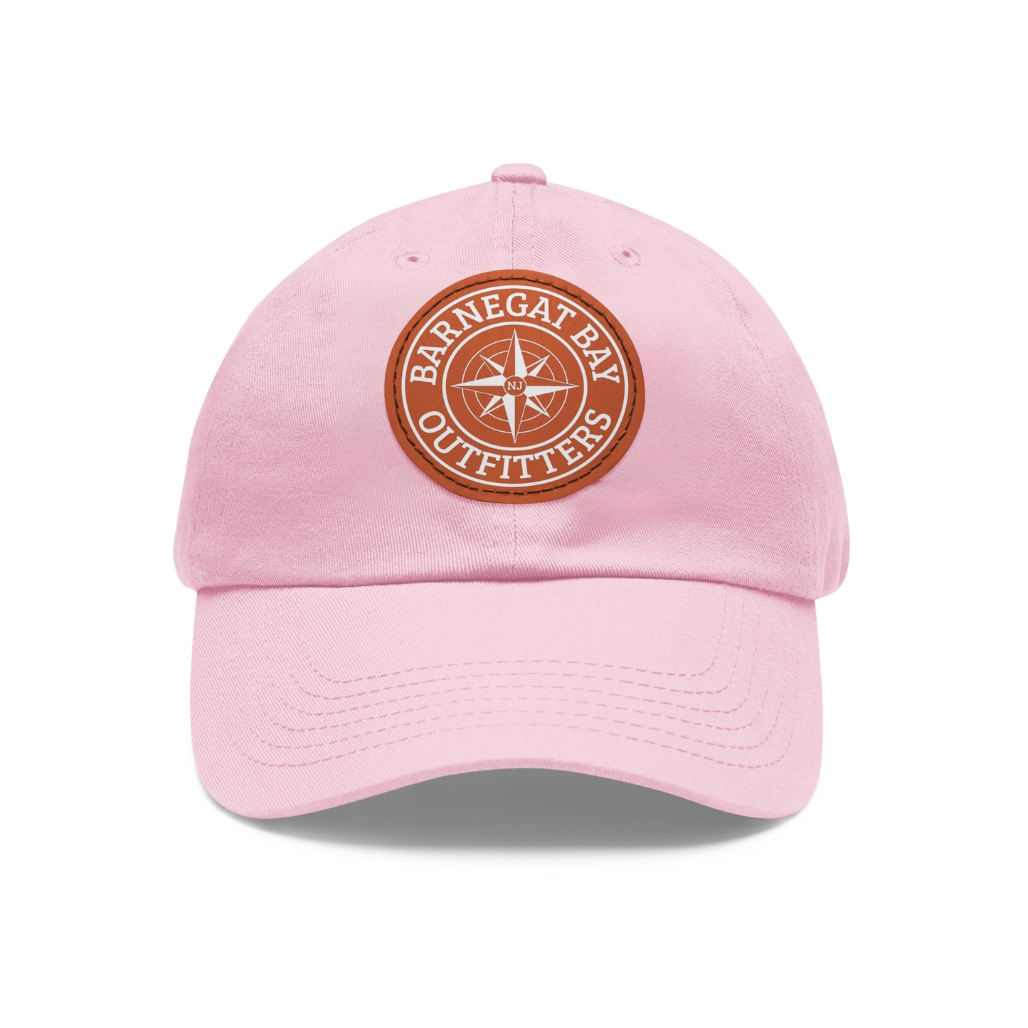 Compass Round Logo Leather Patch Hat