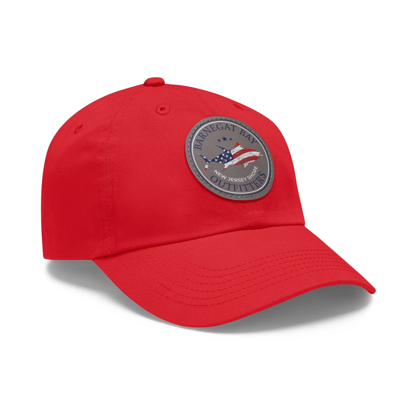 Tuna Flag Round Logo Leather Patch Hat