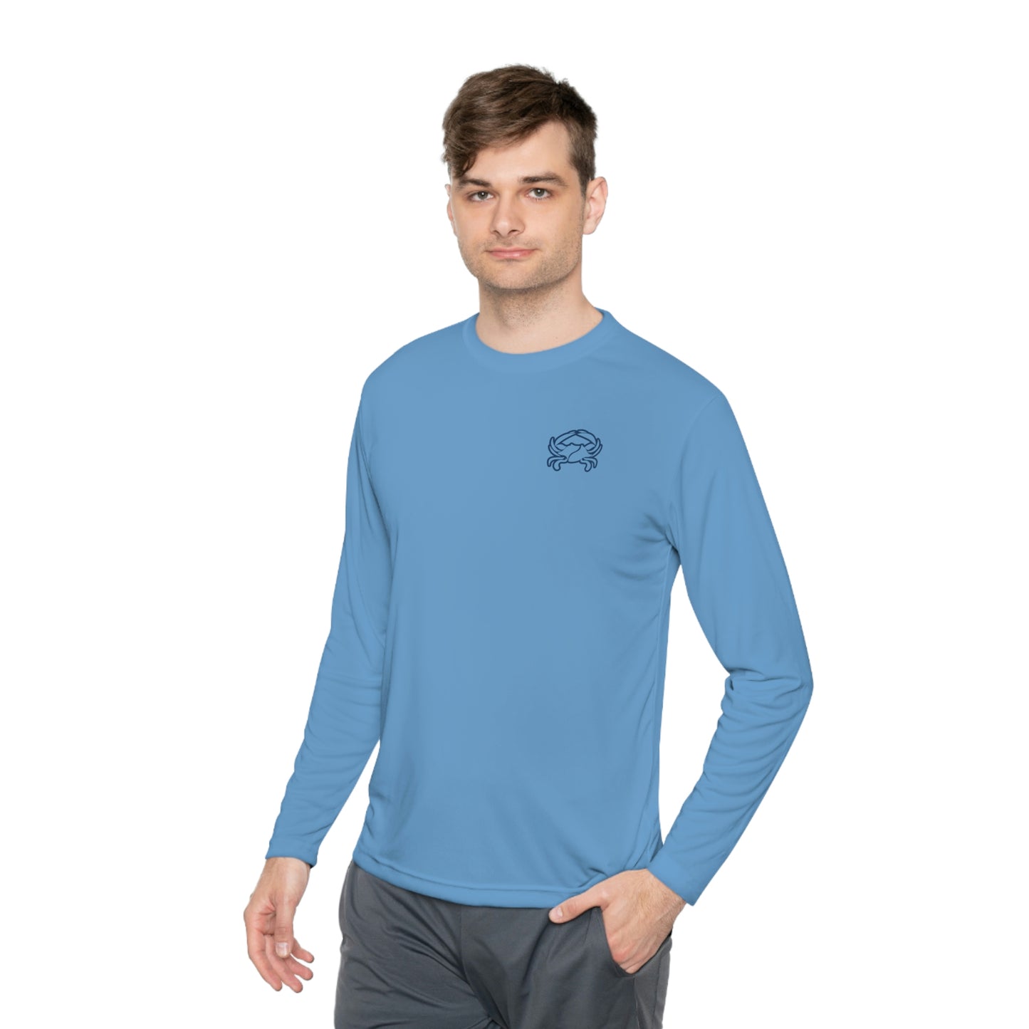 UPF40+ Barnegat Bay Crab Logo Unisex Performance Long Sleeve Tee