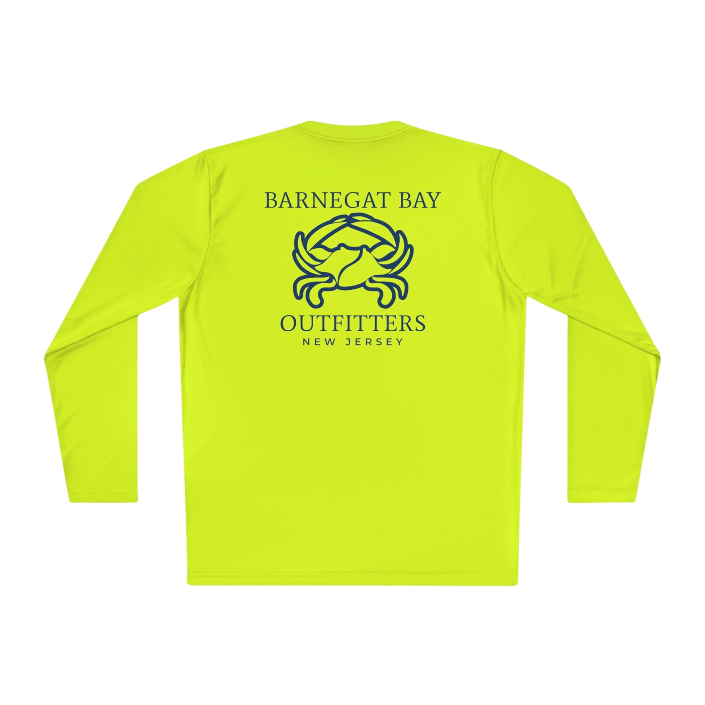 UPF40+ Barnegat Bay Crab Logo Unisex Performance Long Sleeve Tee