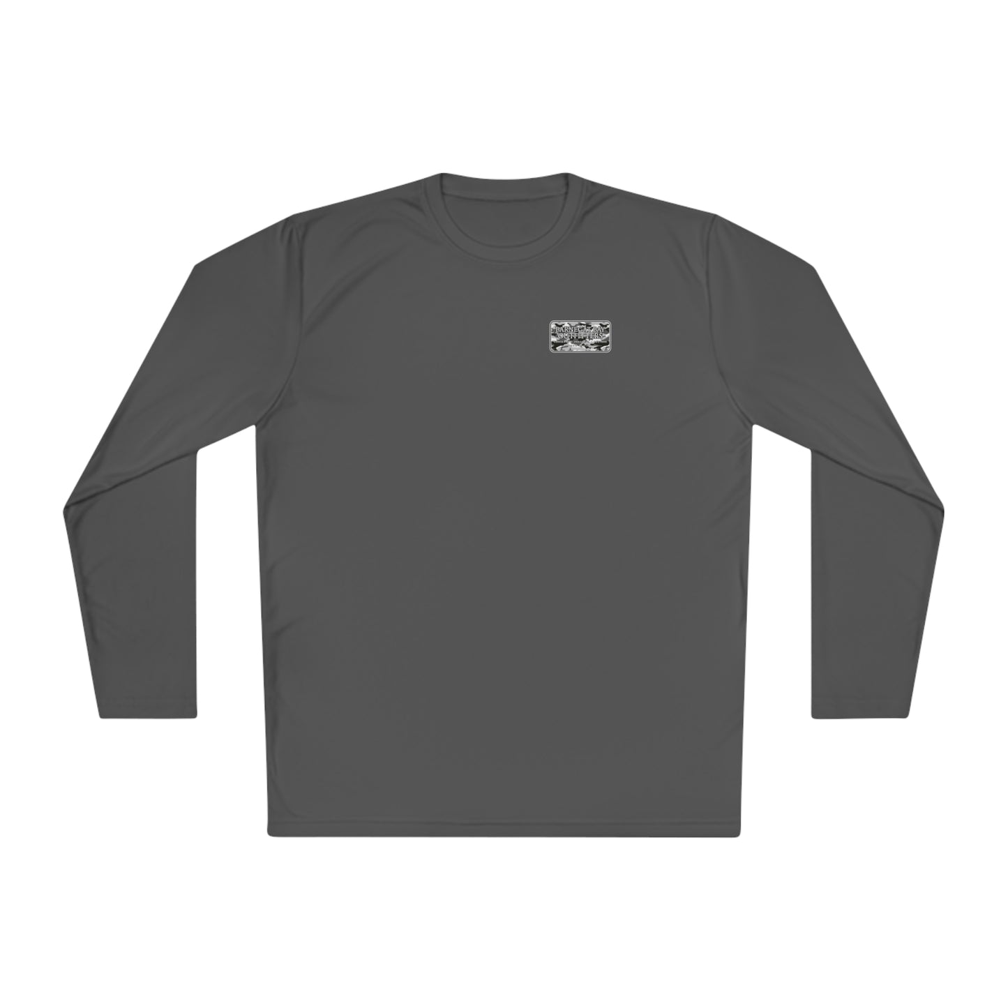 UPF40+ Black Camo Logo Unisex Performance Long Sleeve Tee