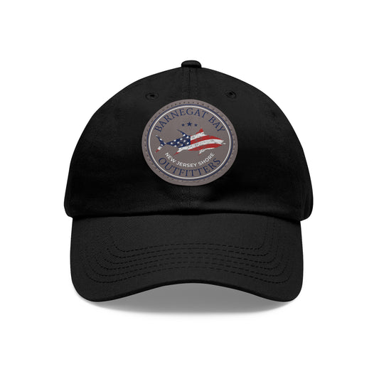 Tuna Flag Round Logo Leather Patch Hat