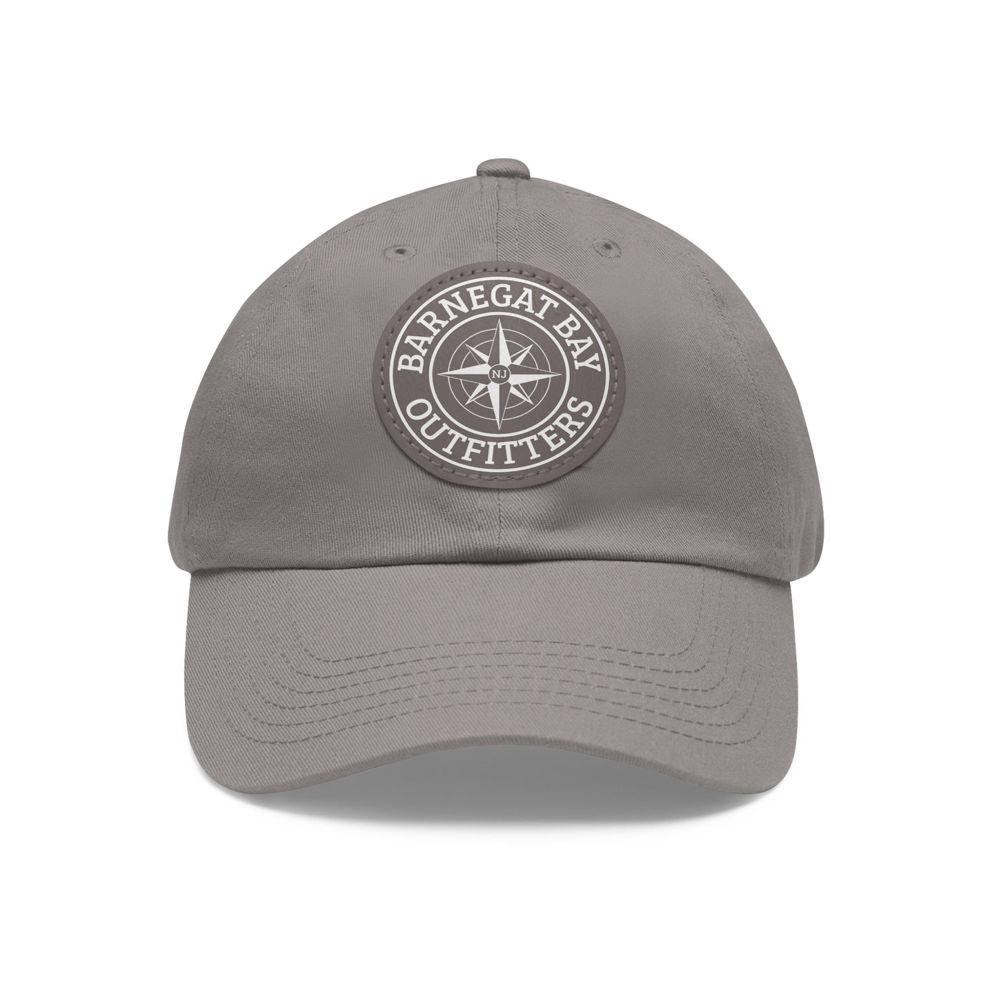 Compass Round Logo Leather Patch Hat