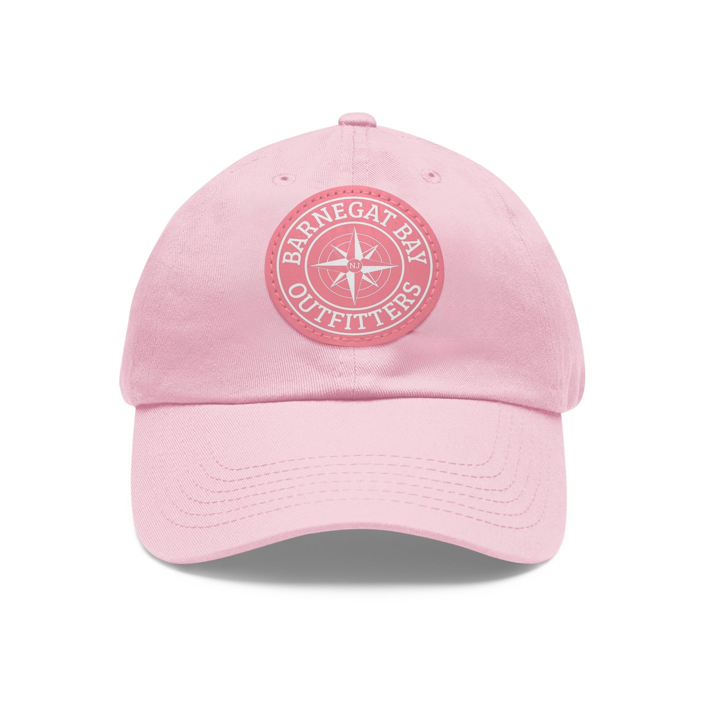 Compass Round Logo Leather Patch Hat