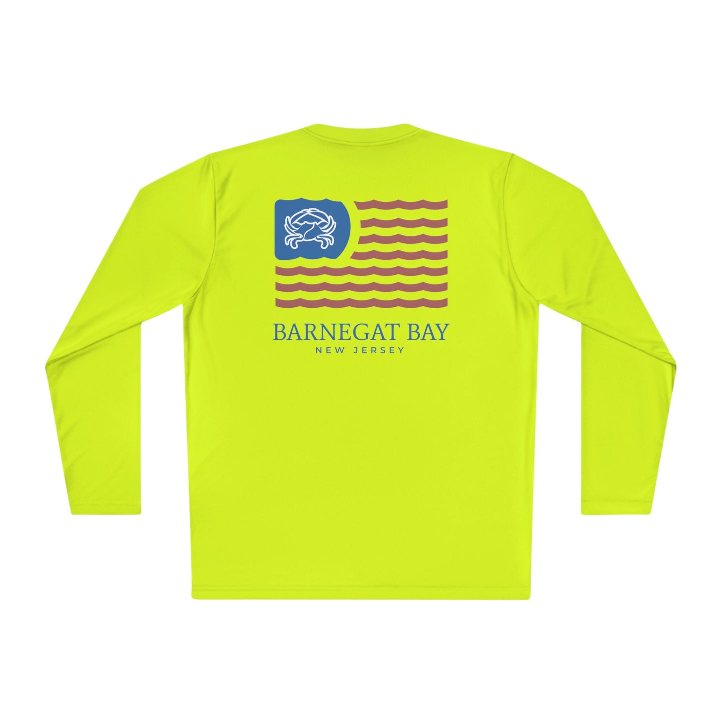 UPF40+ Barnegat Bay Flag Logo Unisex Performance Long Sleeve Tee