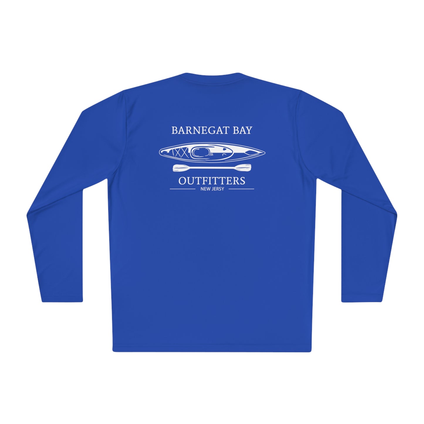 UPF40+ Kayak White Logo Unisex Performance Long Sleeve Tee