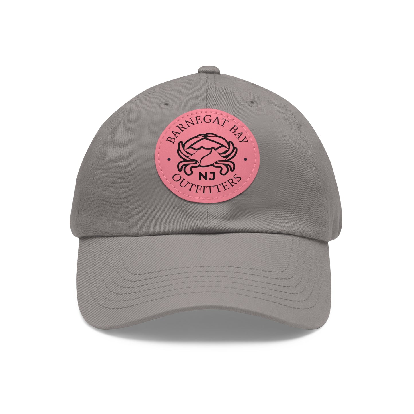 Barnegat Bay Outfitters Round Crab Logo Leather Patch Hat