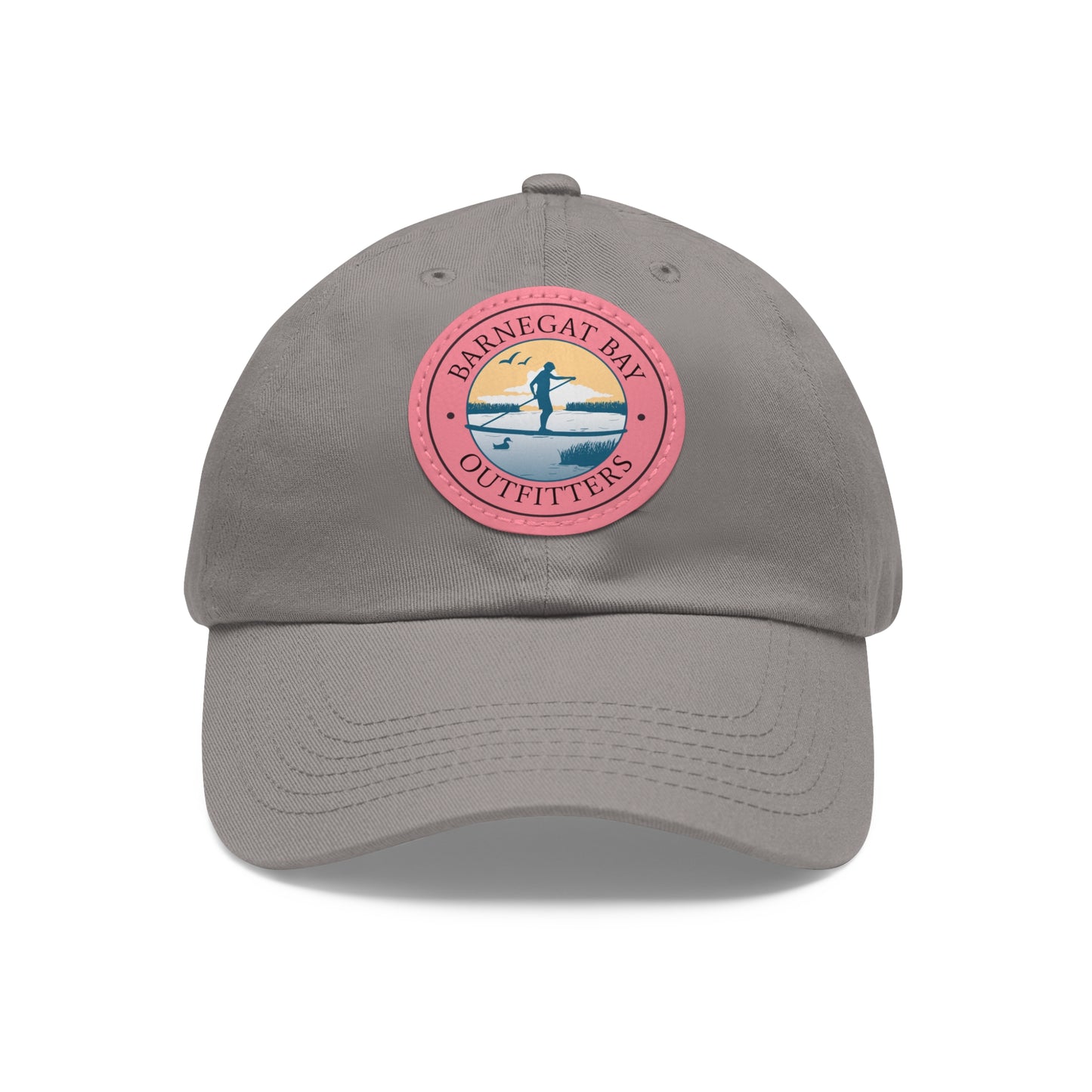 Paddle Boarder Round Logo Leather Patch Hat