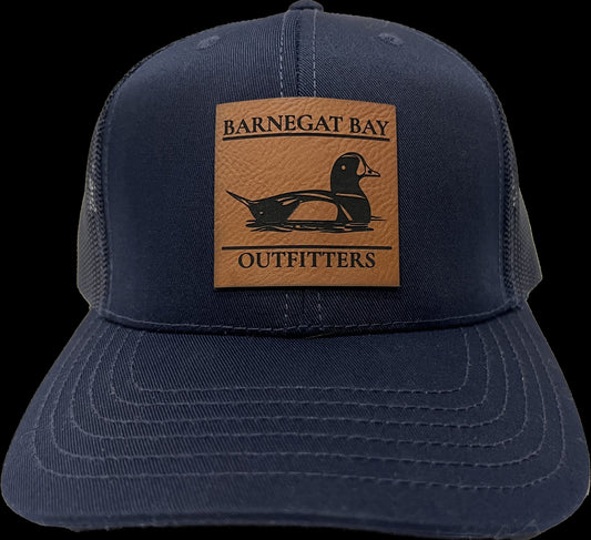 Barnegat Bay Outfitters Harlequin Duck Leather Patch Hat - Navy