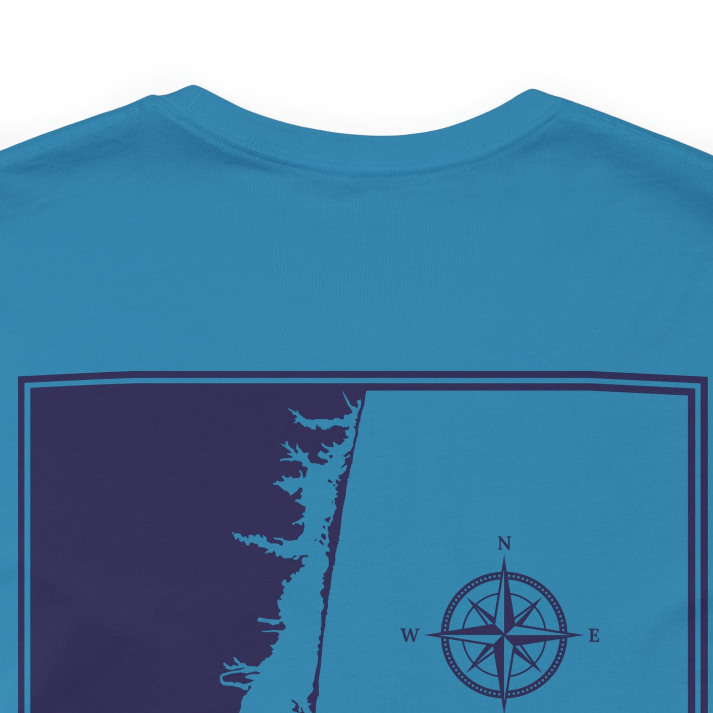 Barnegat Bay Map Soft Cotton T-Shirt