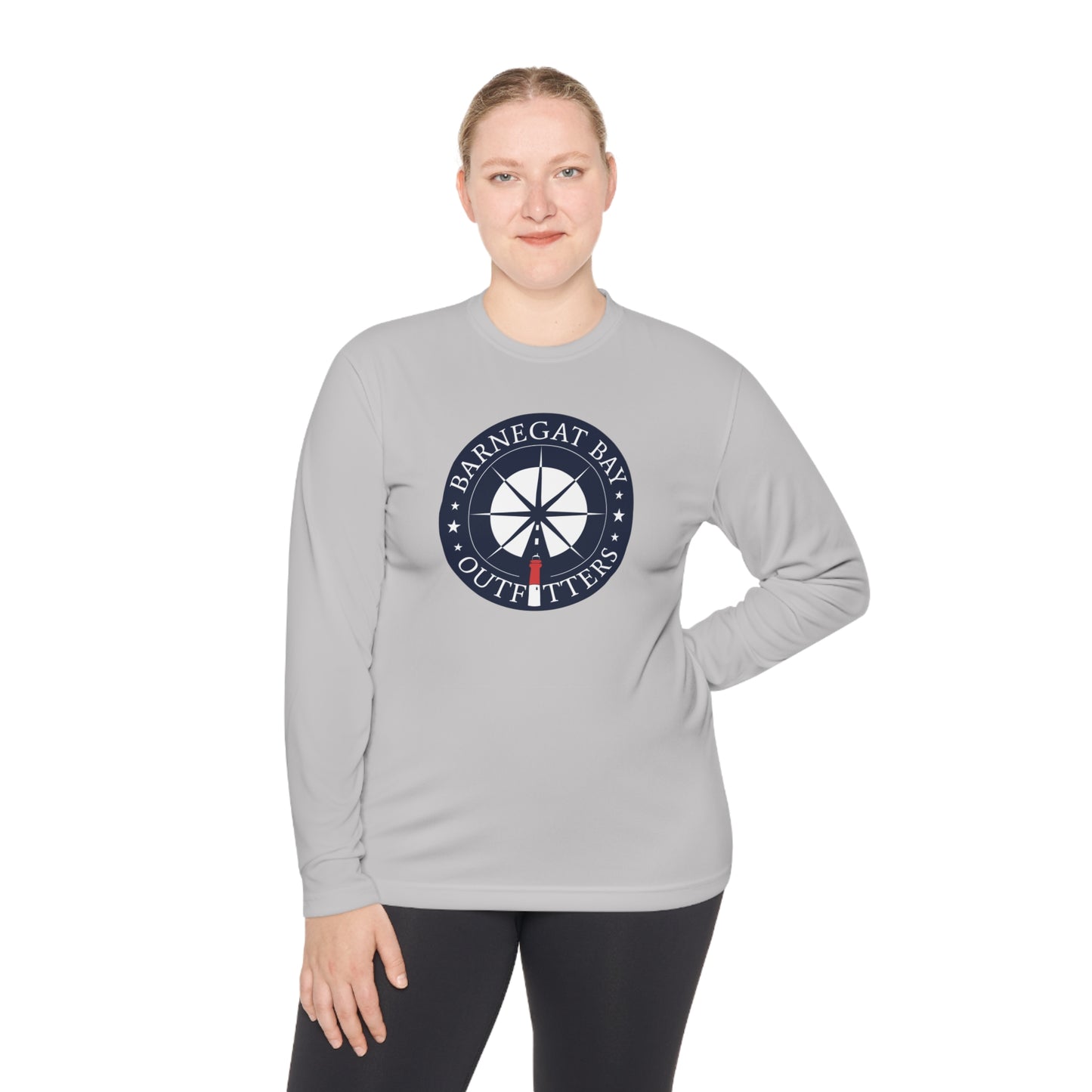 UPF40+ Lighthouse Front Logo Unisex Performance Long Sleeve Tee