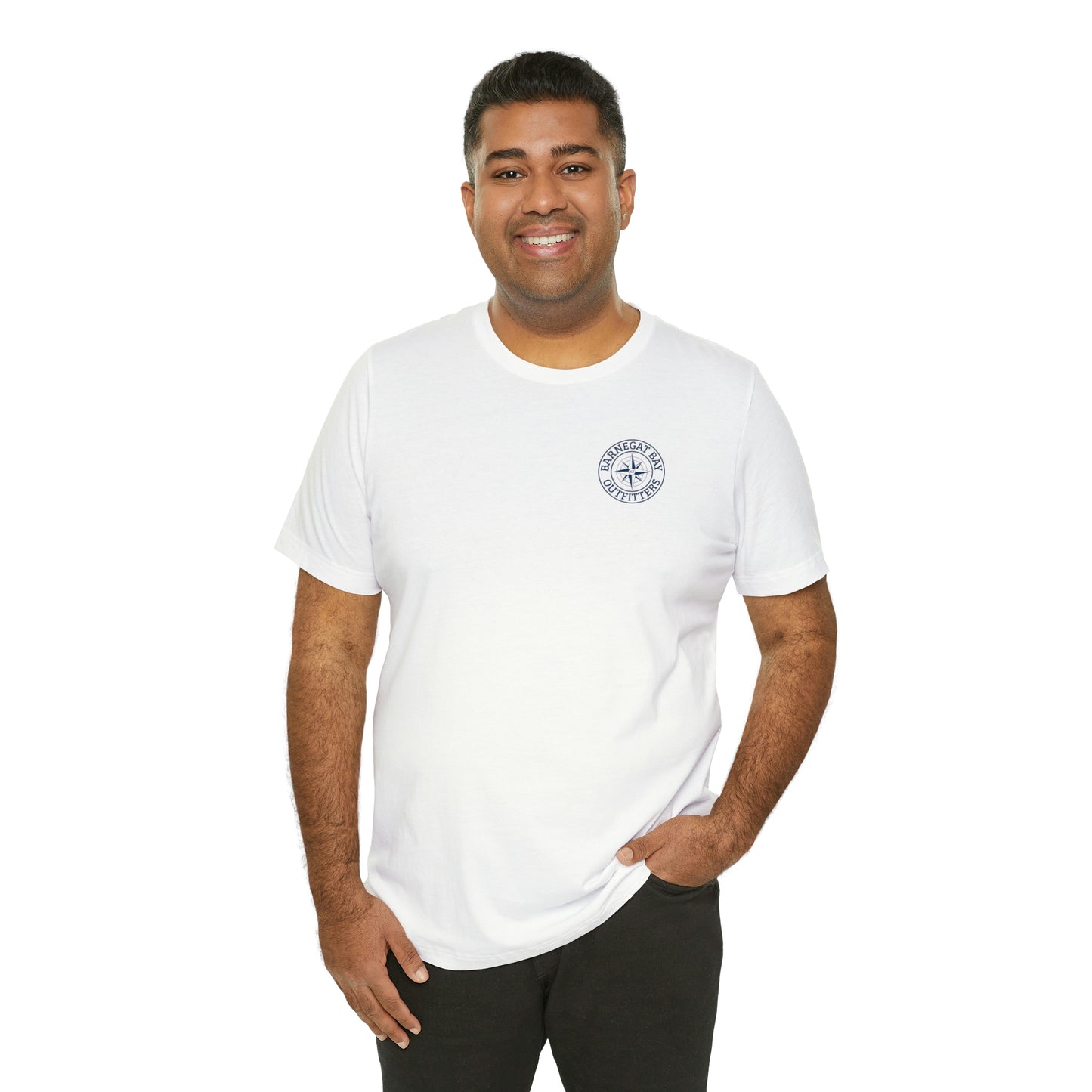 Barnegat Bay Map Soft Cotton T-Shirt