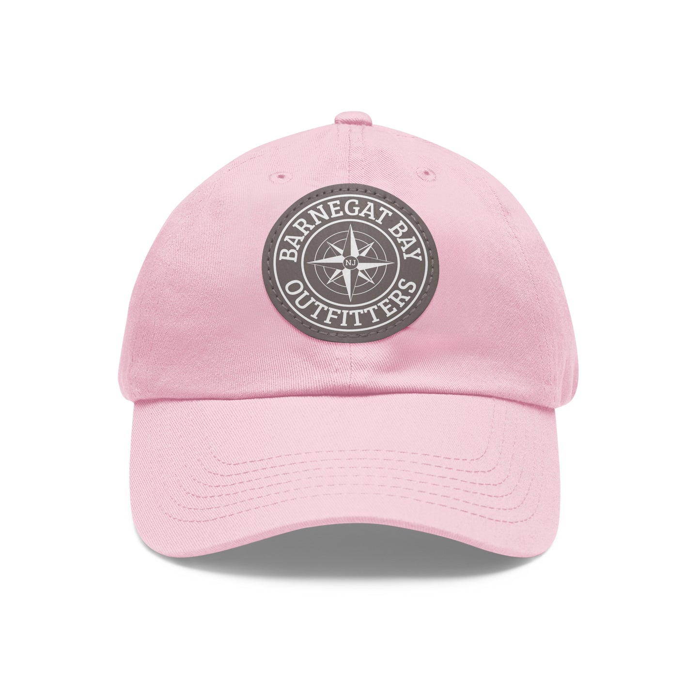 Compass Round Logo Leather Patch Hat