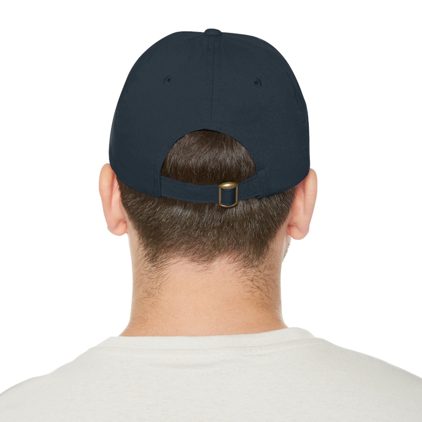 Compass Round Logo Leather Patch Hat