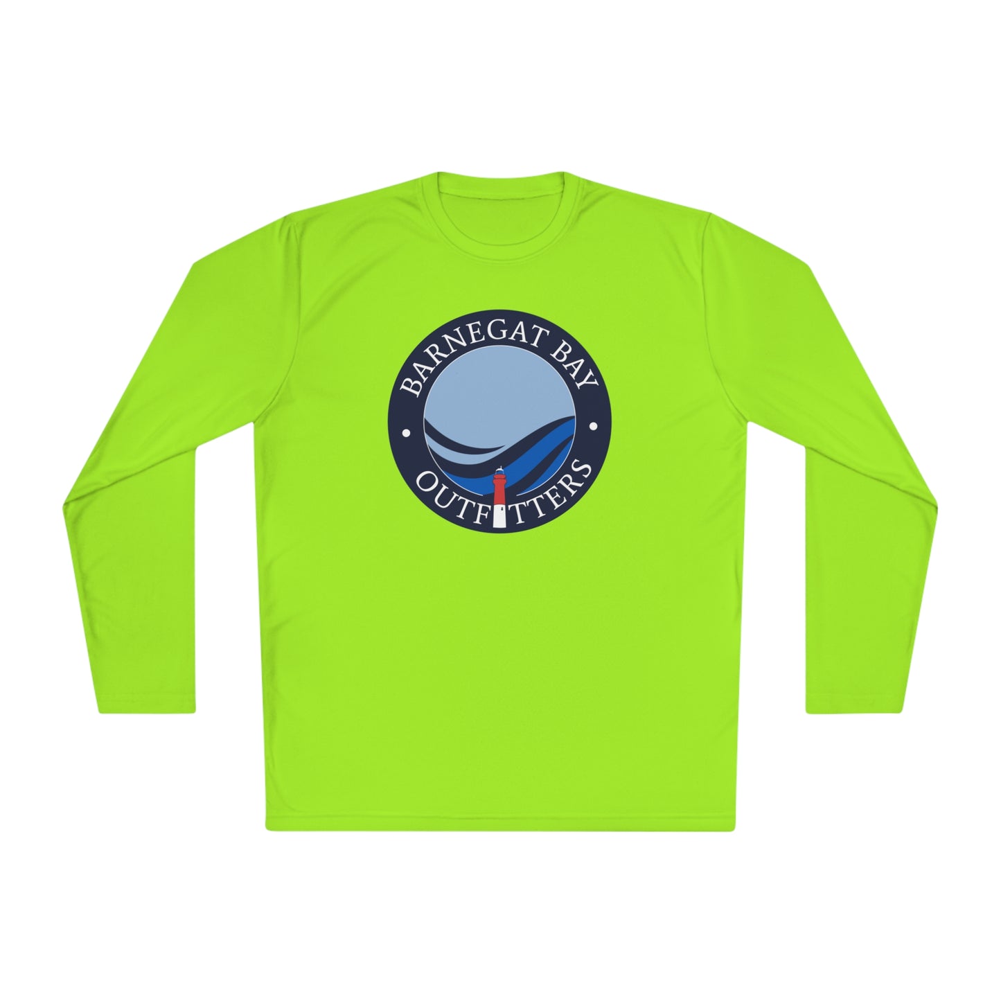 UPF40+ Lighthouse Wave Front Logo Unisex Performance Long Sleeve Tee