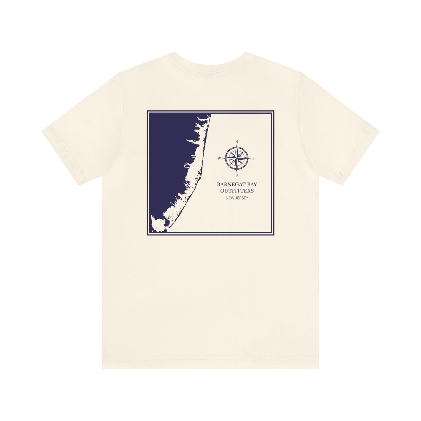 Barnegat Bay Map Soft Cotton T-Shirt