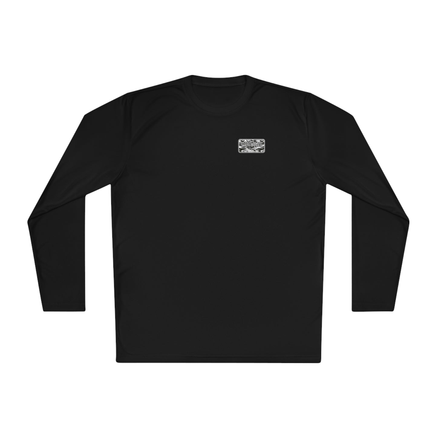 UPF40+ Black Camo Logo Unisex Performance Long Sleeve Tee