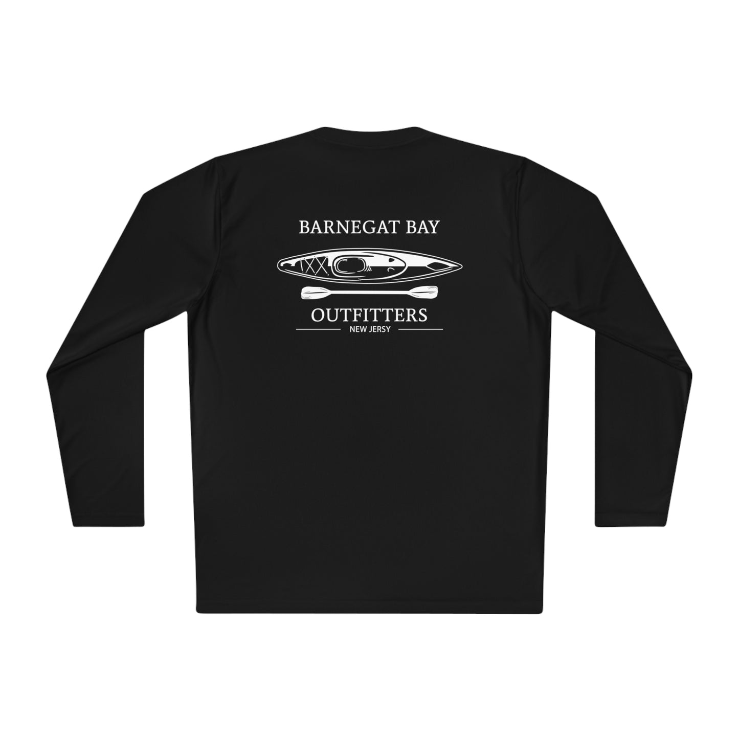 UPF40+ Kayak White Logo Unisex Performance Long Sleeve Tee