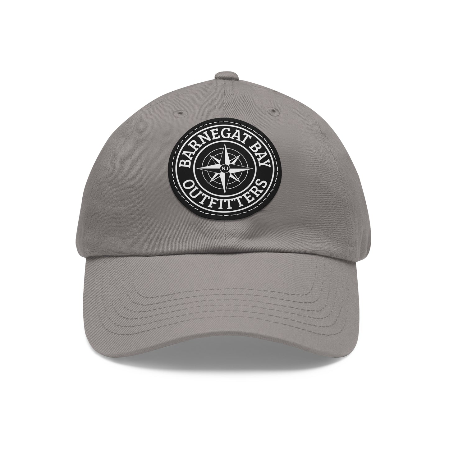 Compass Round Logo Leather Patch Hat