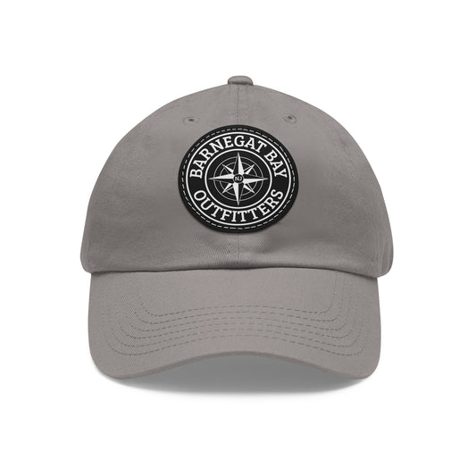 Compass Round Logo Leather Patch Hat