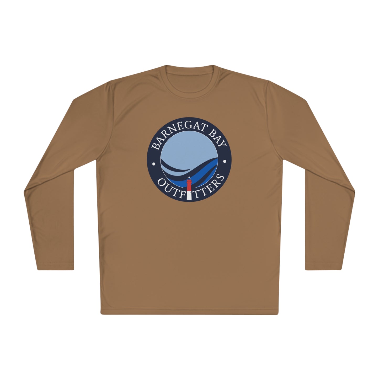 UPF40+ Lighthouse Wave Front Logo Unisex Performance Long Sleeve Tee