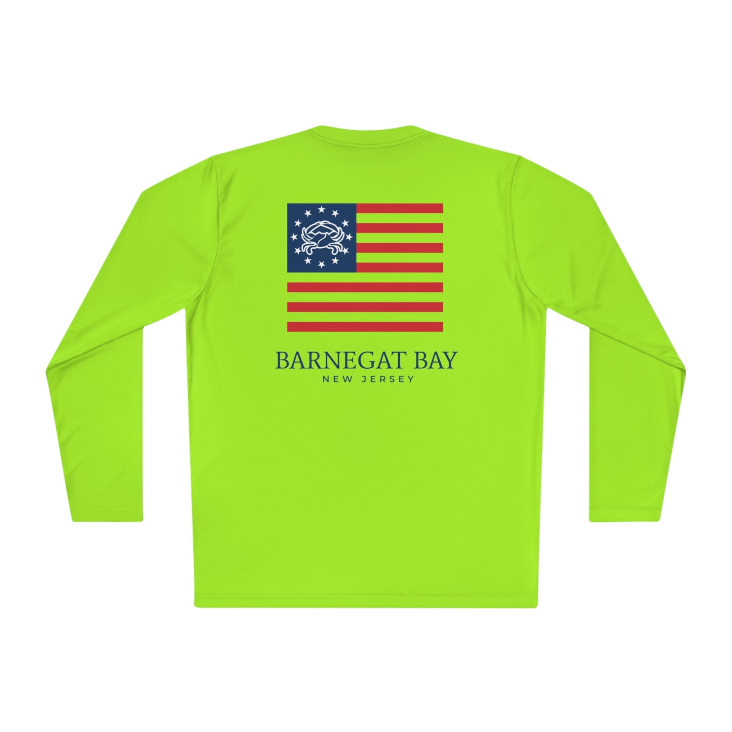 UPF40+ Flag Logo Unisex Performance Long Sleeve Tee