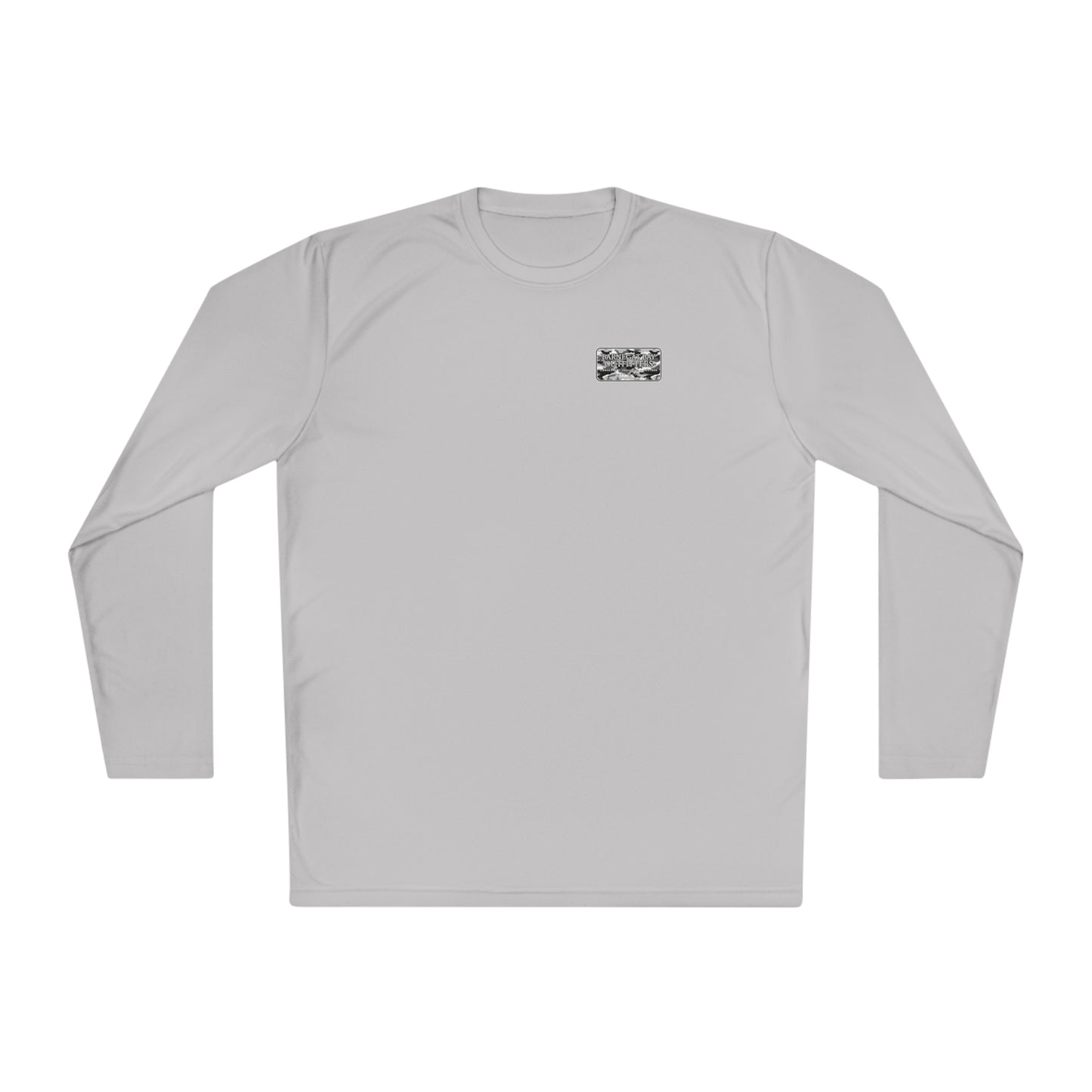 UPF40+ Black Camo Logo Unisex Performance Long Sleeve Tee