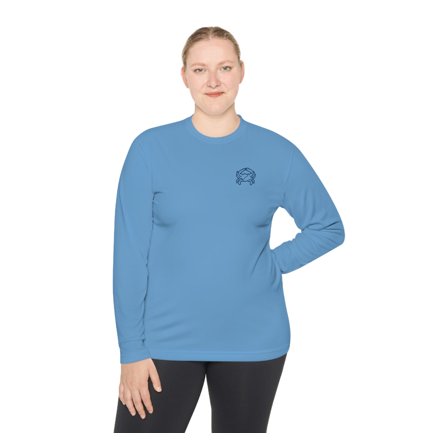 UPF40+ Barnegat Bay Crab Logo Unisex Performance Long Sleeve Tee