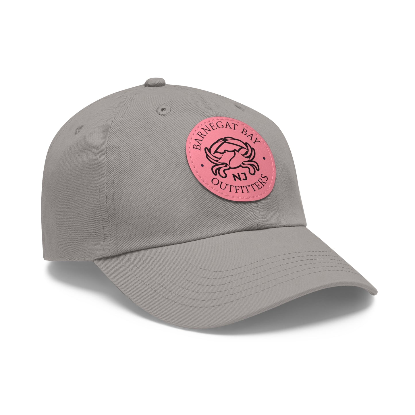 Barnegat Bay Outfitters Round Crab Logo Leather Patch Hat