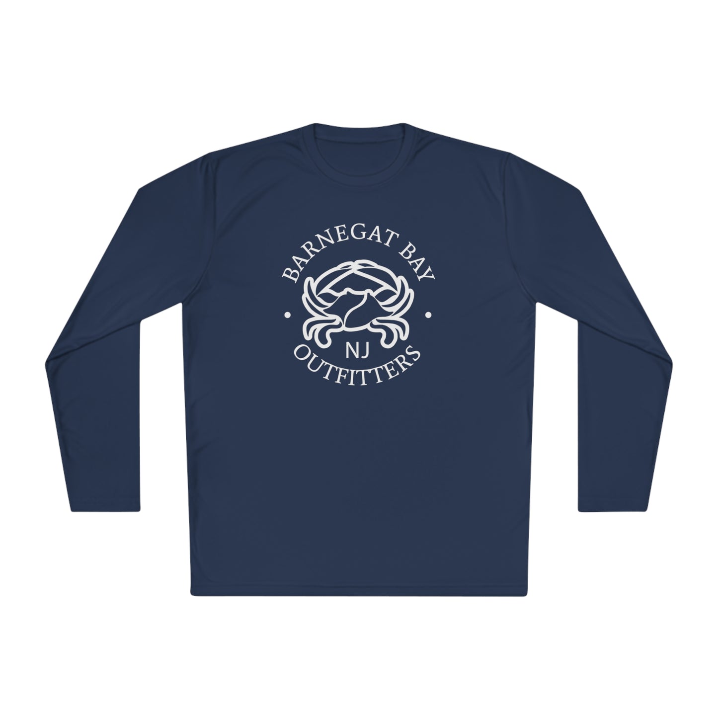 UPF40+ Crab Front Logo Unisex Performance Long Sleeve Tee