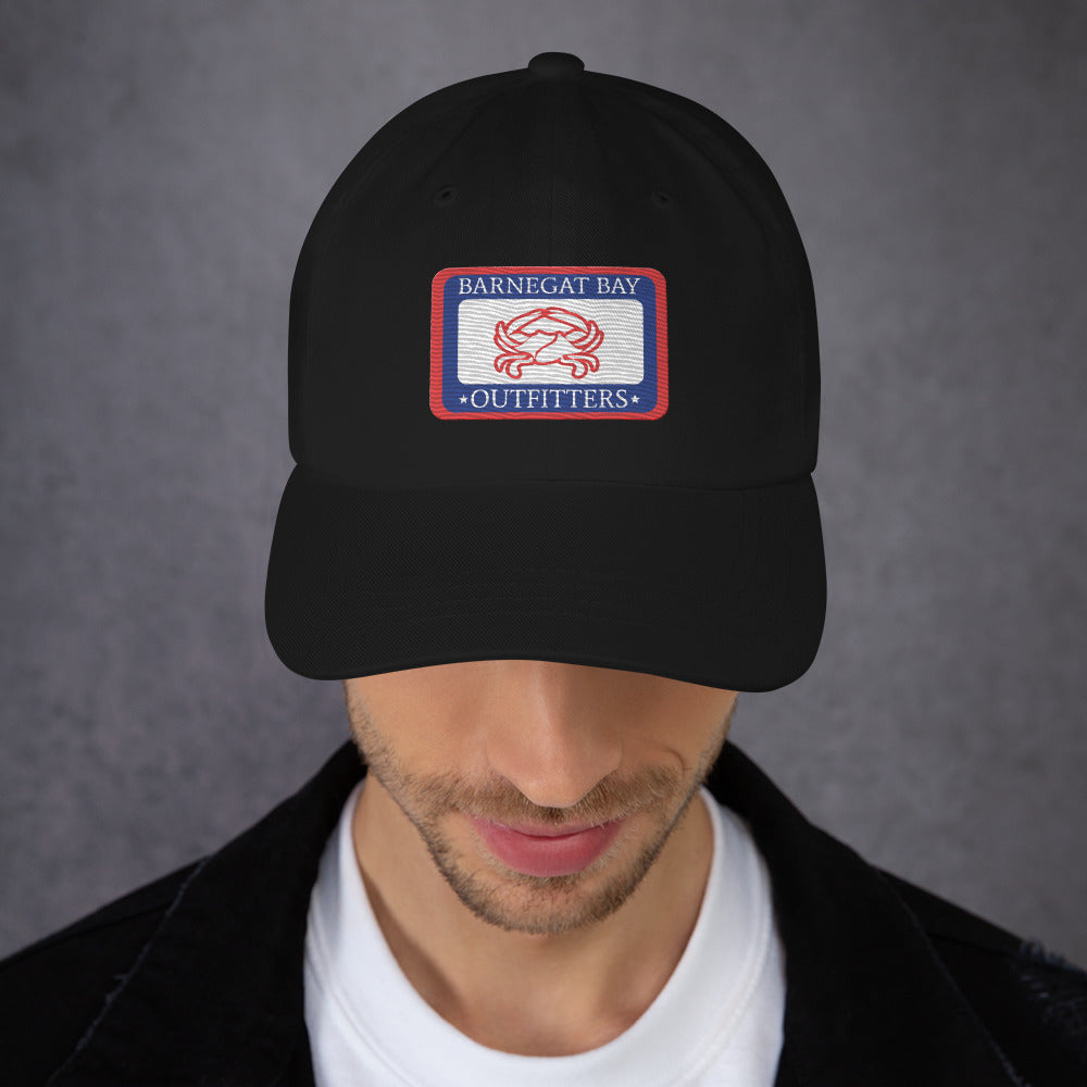 Barnegat Bay Outfitters Red, White and Blue Embroidered Crab Hat