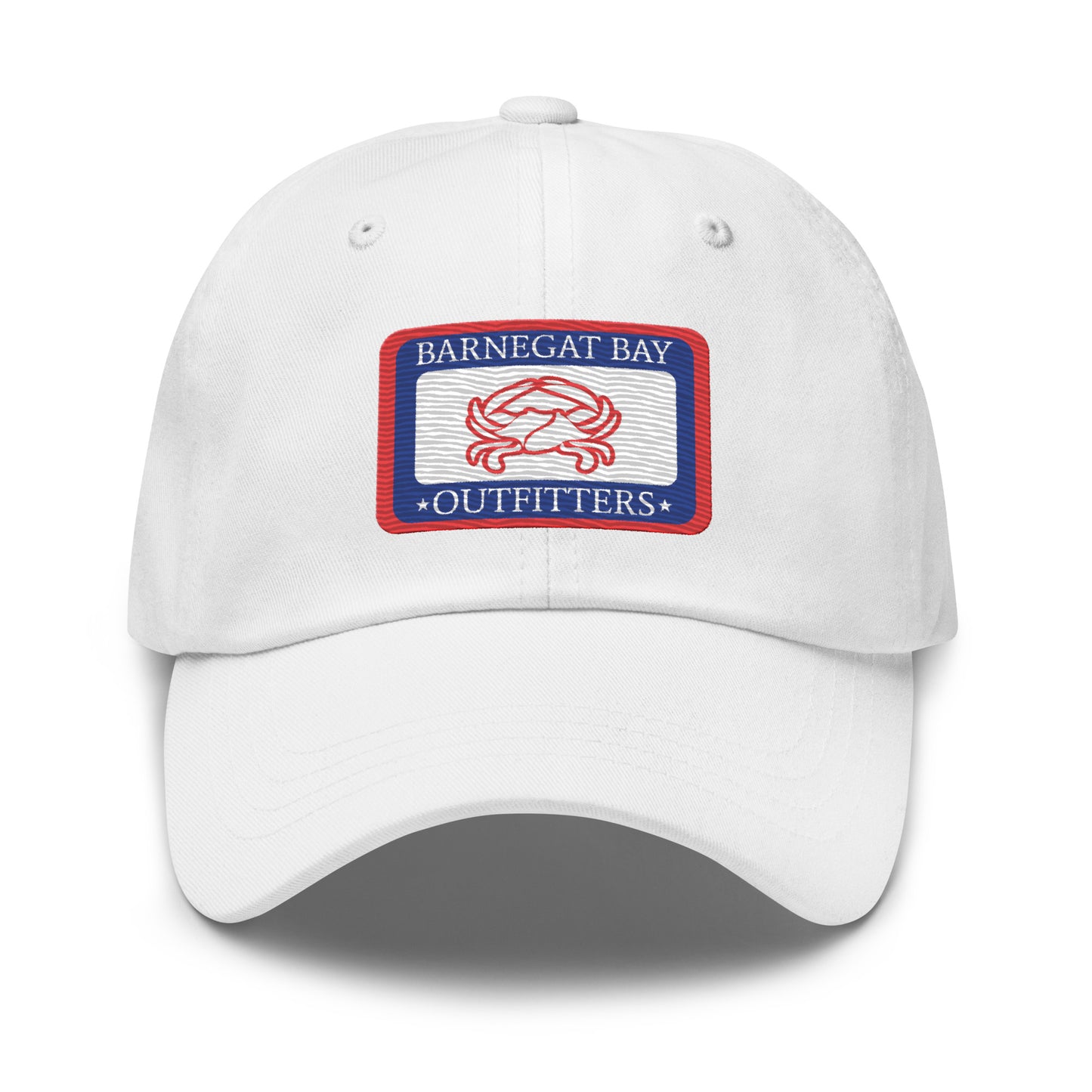 Barnegat Bay Outfitters Red, White and Blue Embroidered Crab Hat