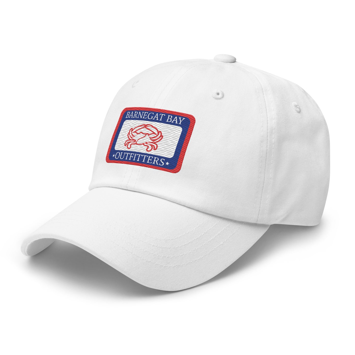 Barnegat Bay Outfitters Red, White and Blue Embroidered Crab Hat