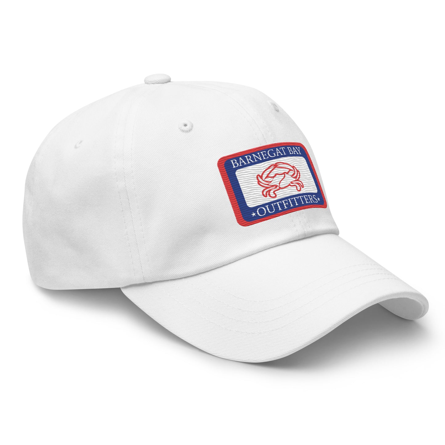 Barnegat Bay Outfitters Red, White and Blue Embroidered Crab Hat