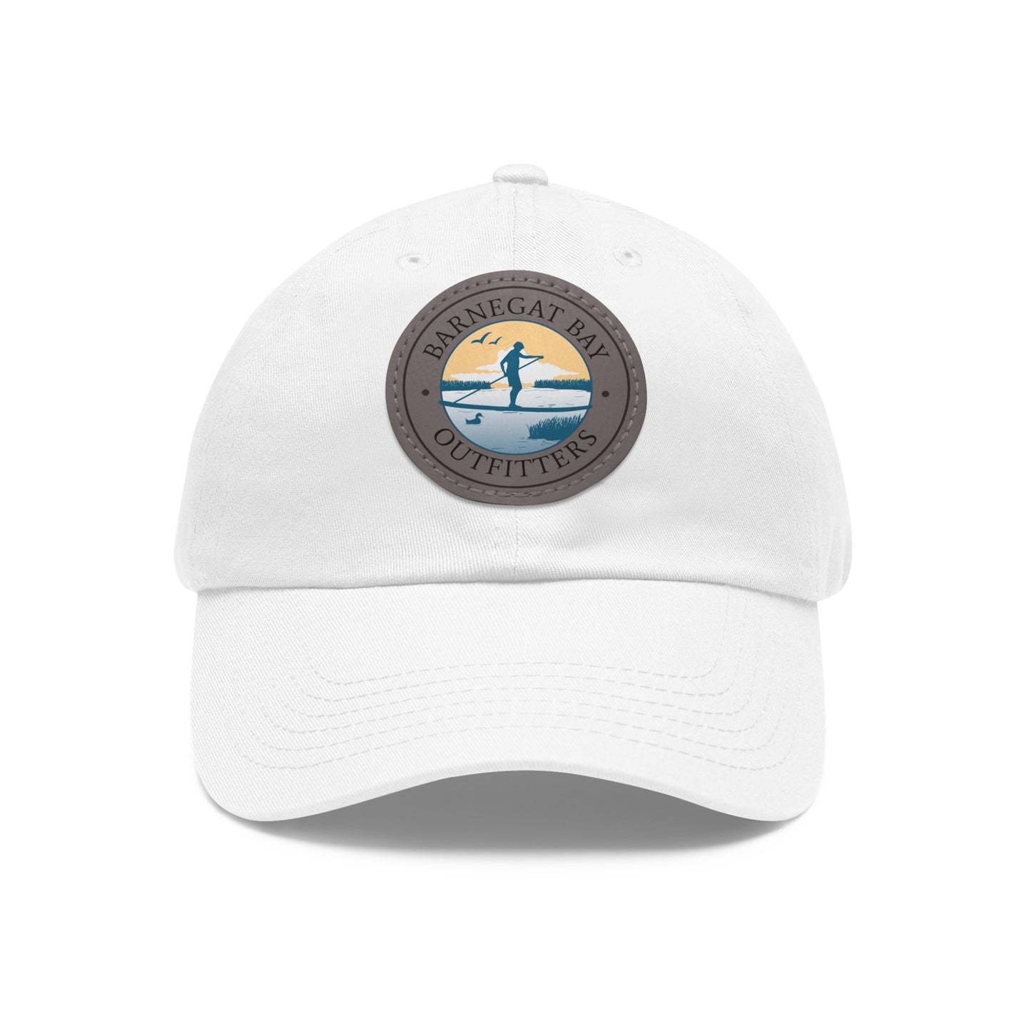 Paddle Boarder Round Logo Leather Patch Hat