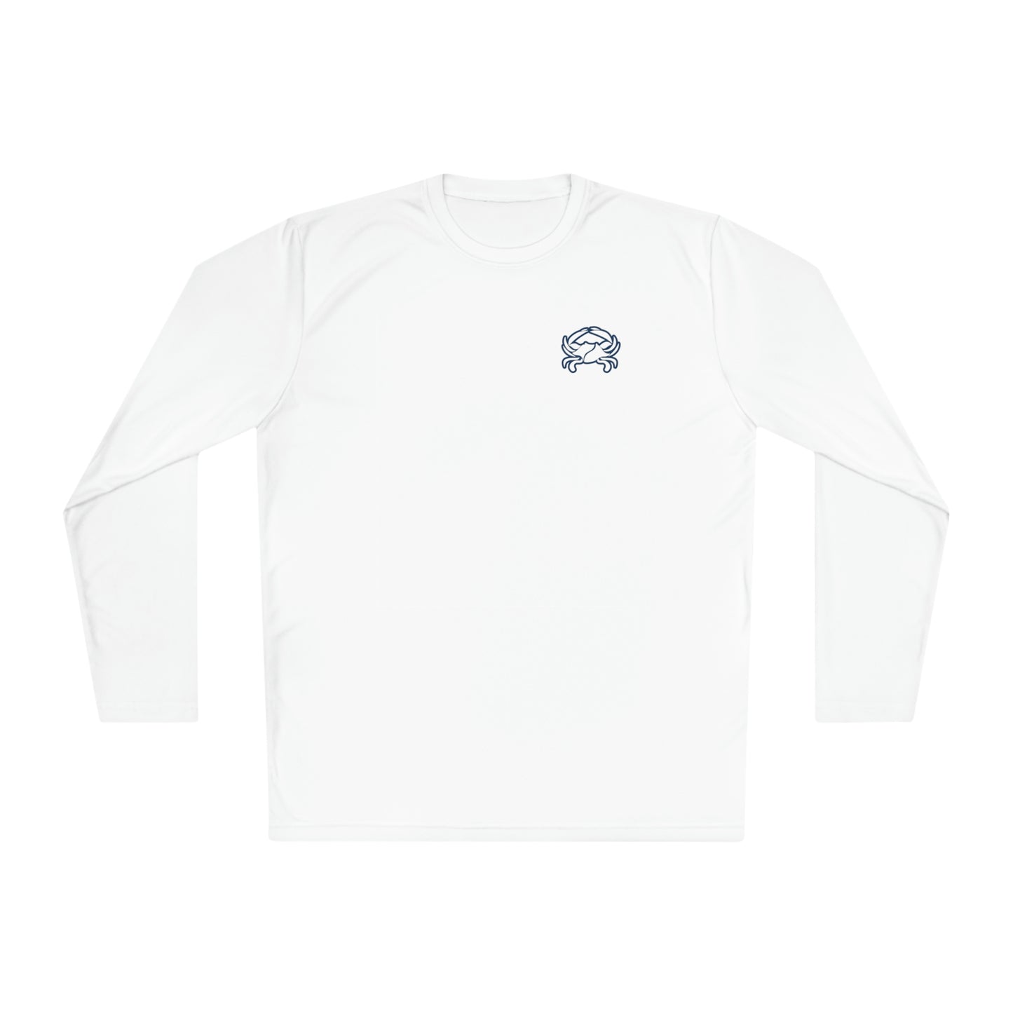 UPF40+ Barnegat Bay Crab Logo Unisex Performance Long Sleeve Tee