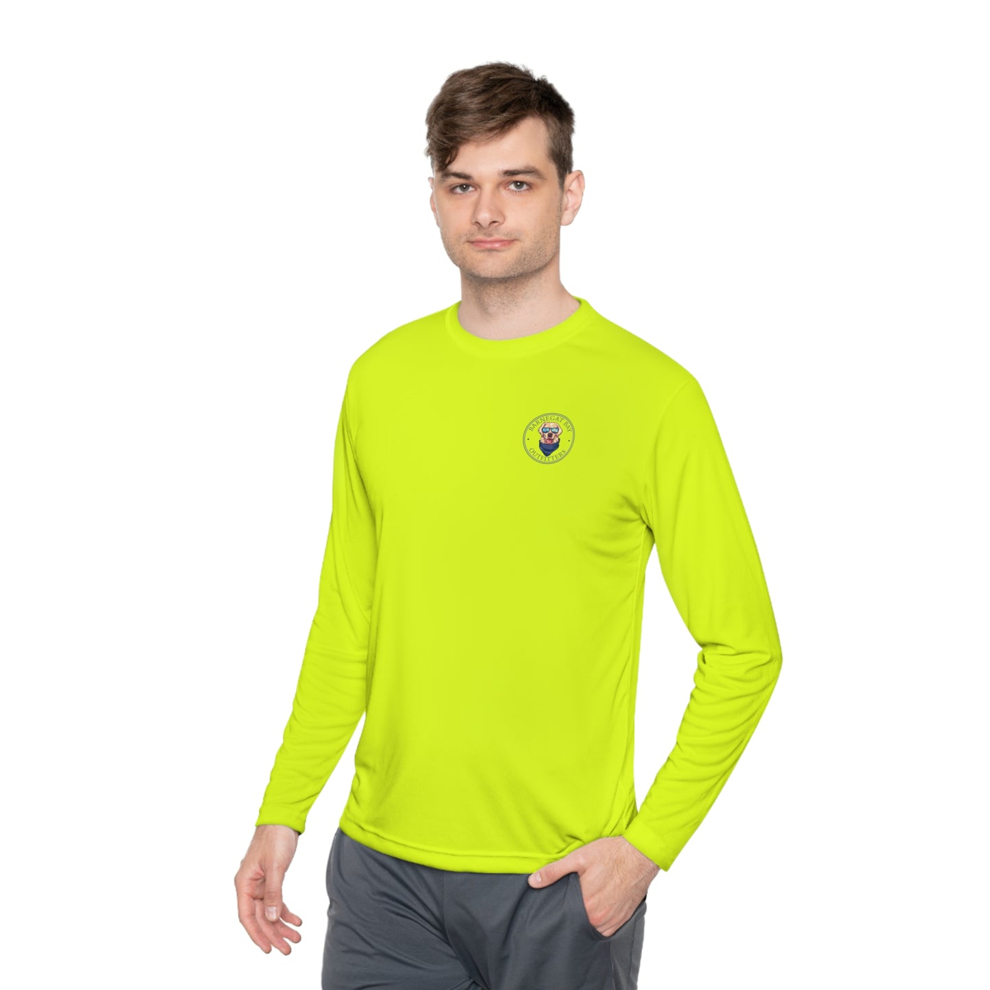 UPF40+ Golden Logo Unisex Performance Long Sleeve Tee