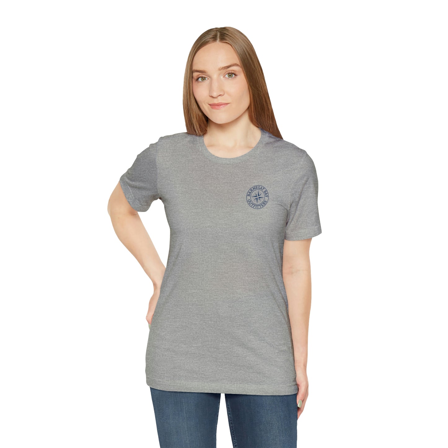 Barnegat Bay Map Soft Cotton T-Shirt