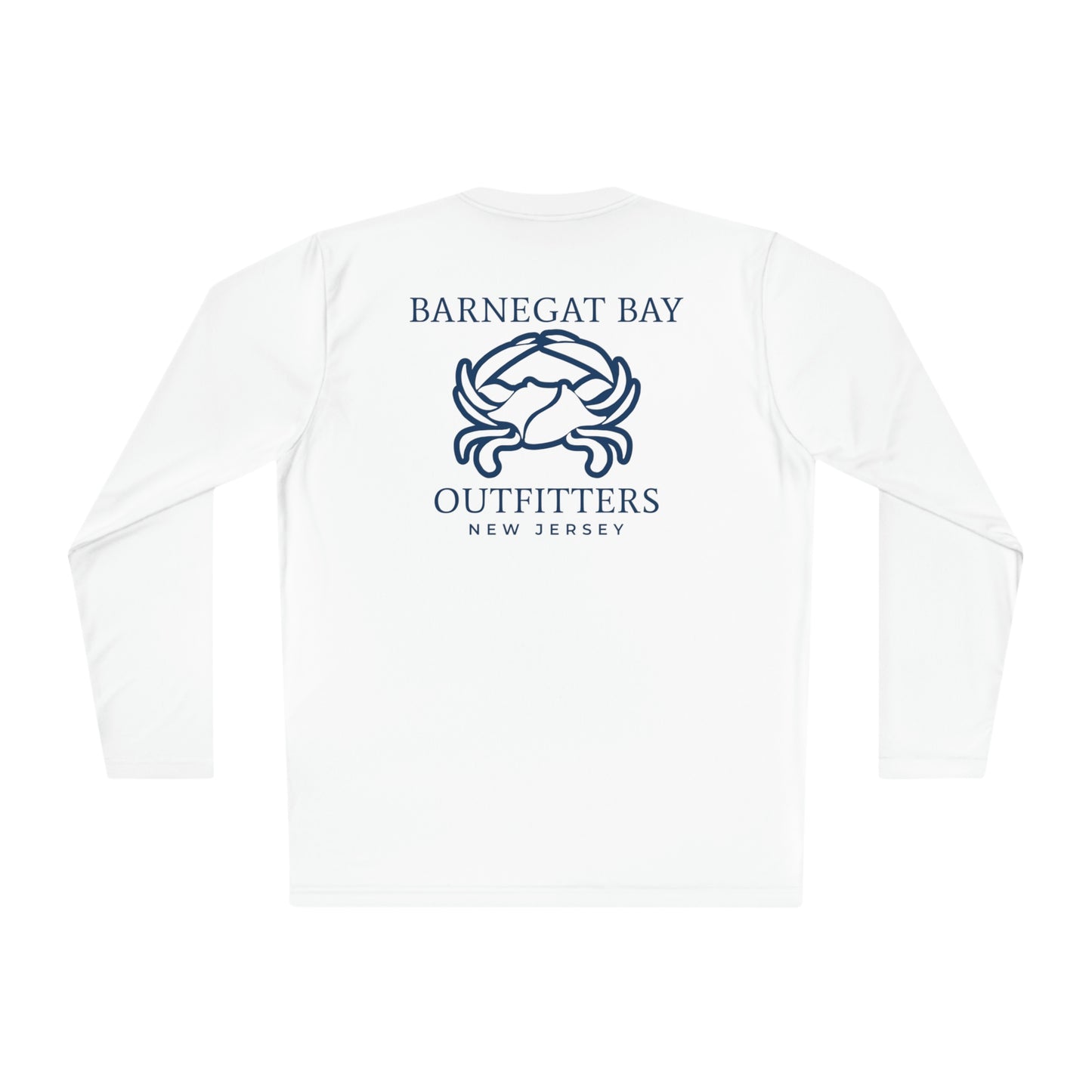 UPF40+ Barnegat Bay Crab Logo Unisex Performance Long Sleeve Tee