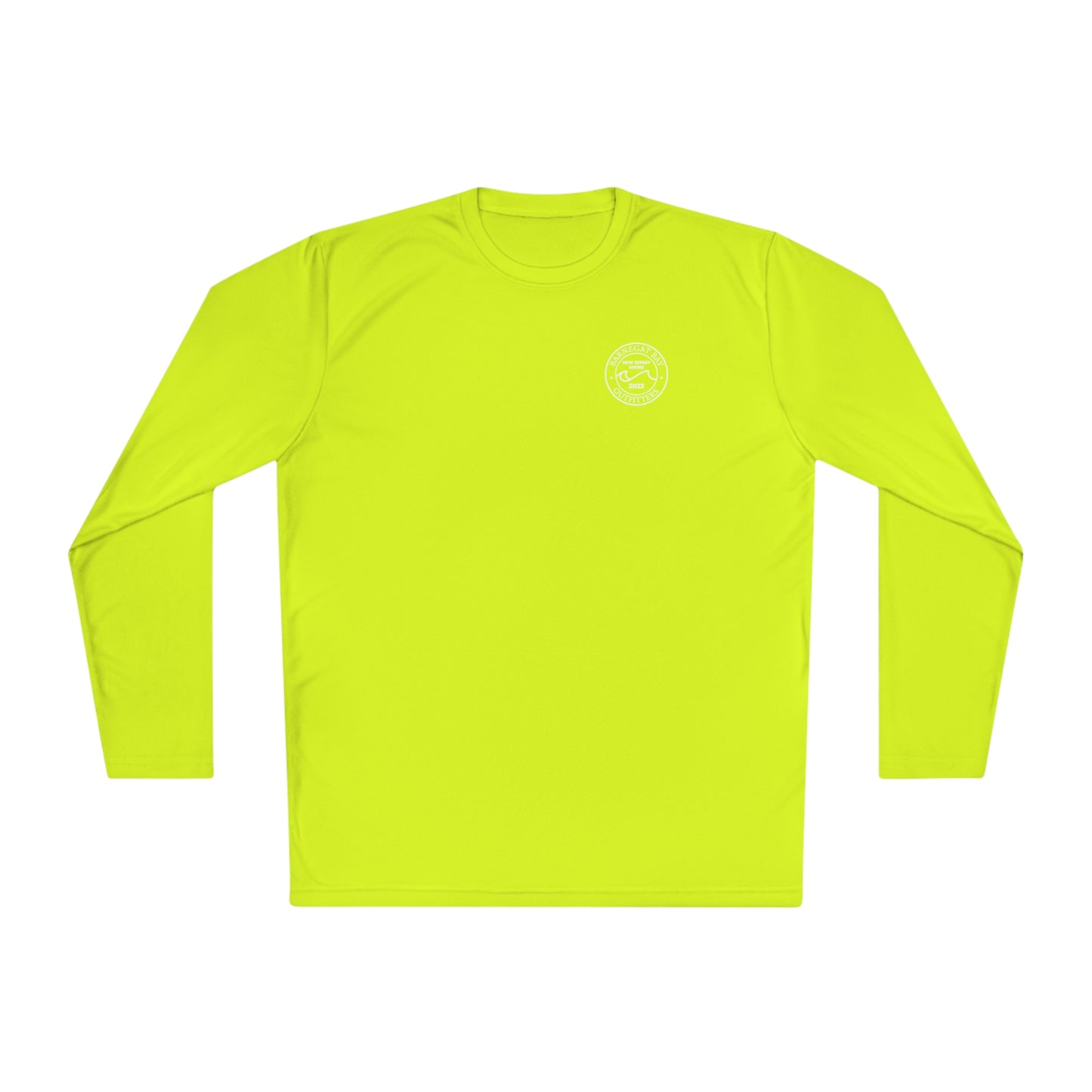 UPF40+ Circle Wave Chest Logo Unisex Performance Long Sleeve Tee