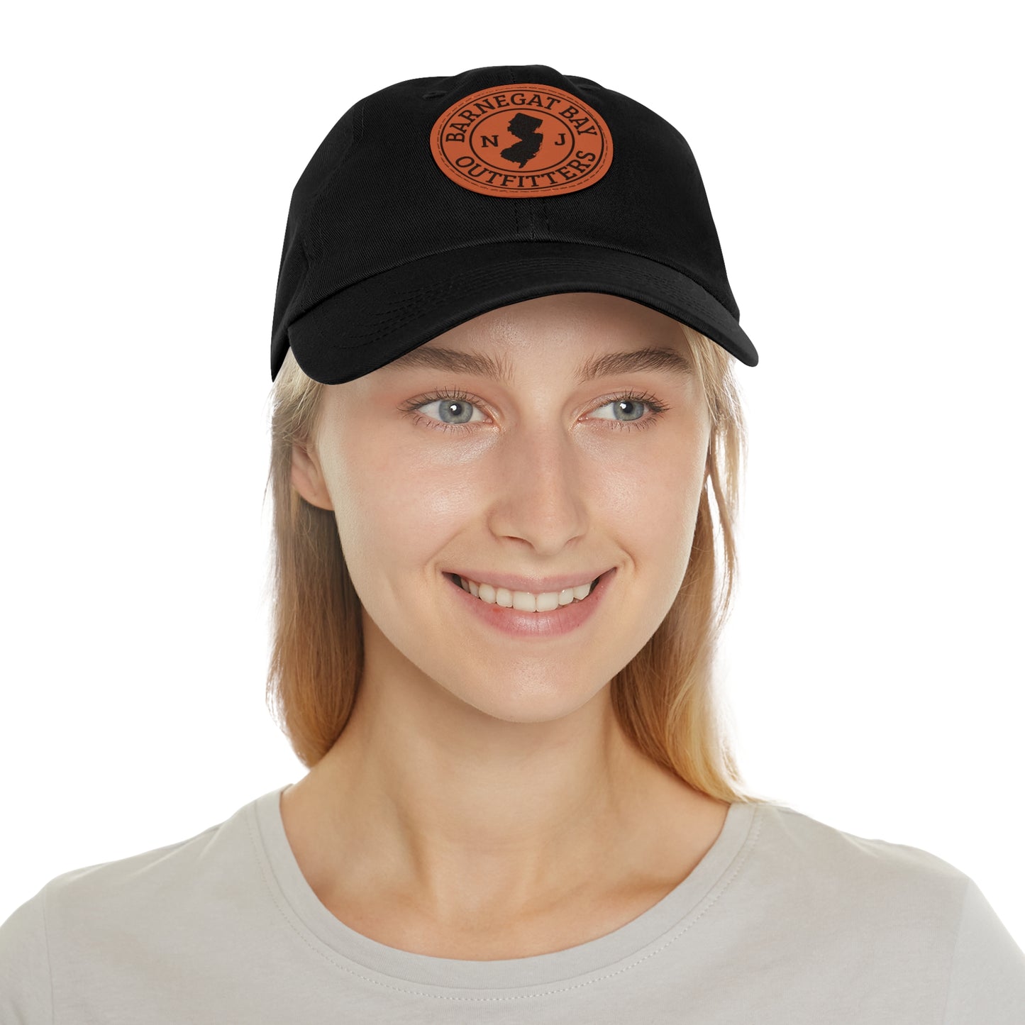 Barnegat Bay Outfitters Round Leather Patch Hat