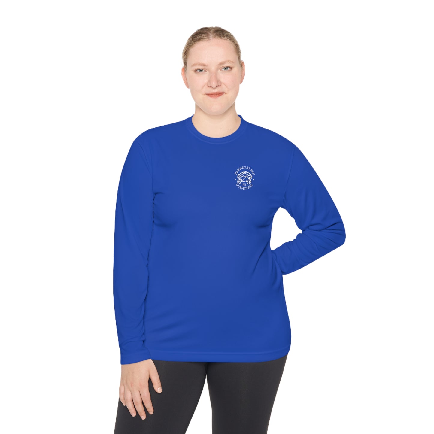 UPF40+ Kayak White Logo Unisex Performance Long Sleeve Tee