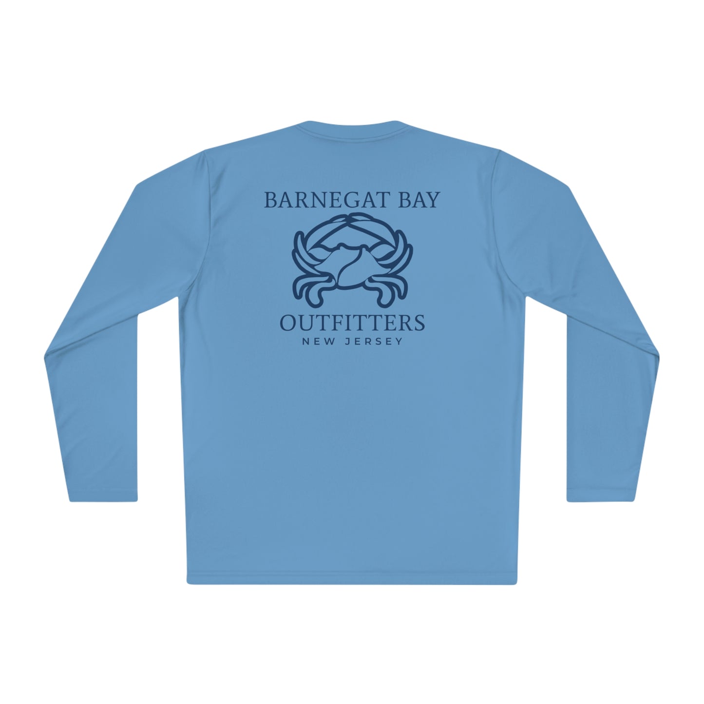 UPF40+ Barnegat Bay Crab Logo Unisex Performance Long Sleeve Tee