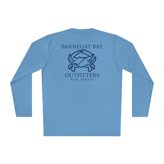 UPF40+ Barnegat Bay Crab Logo Unisex Performance Long Sleeve Tee