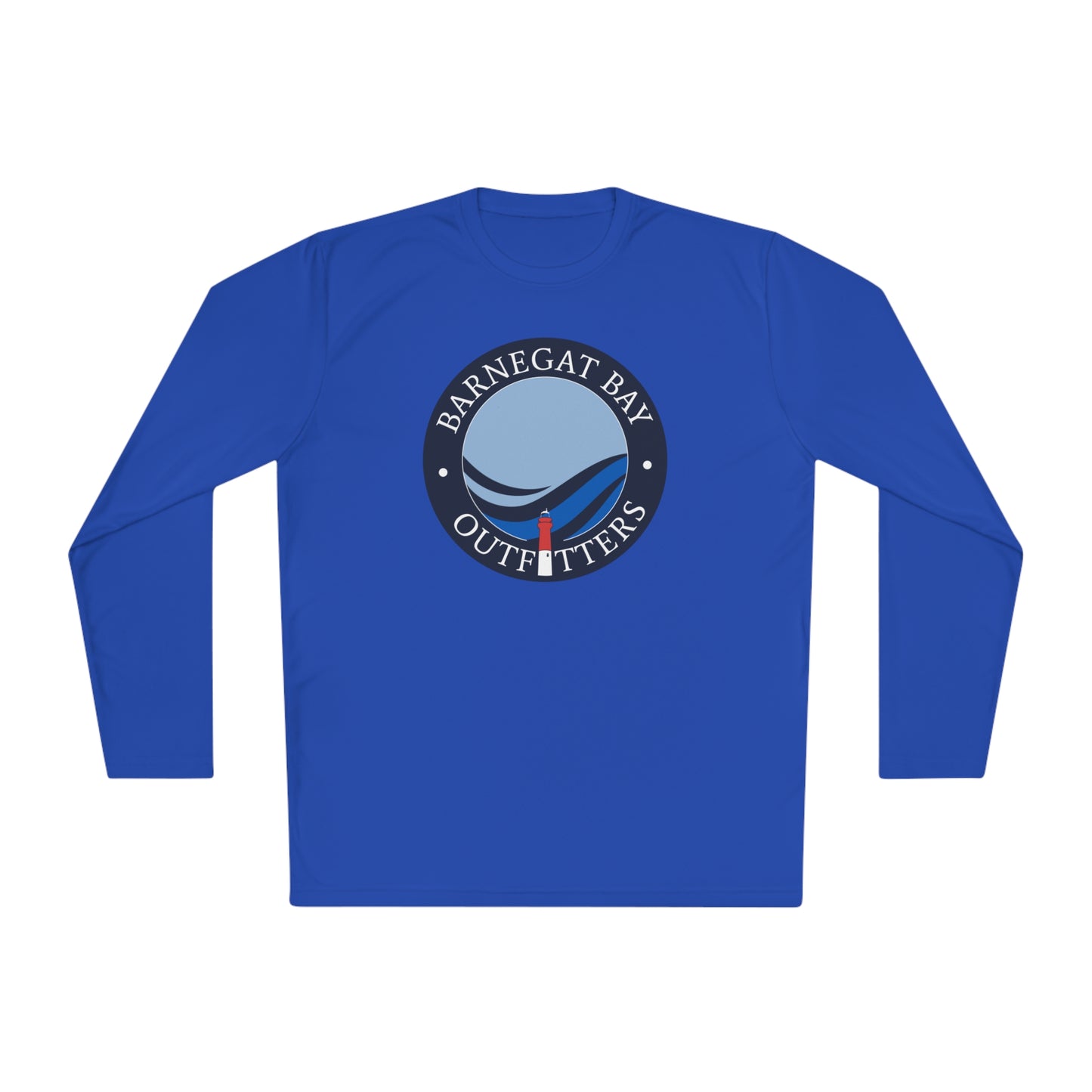 UPF40+ Lighthouse Wave Front Logo Unisex Performance Long Sleeve Tee