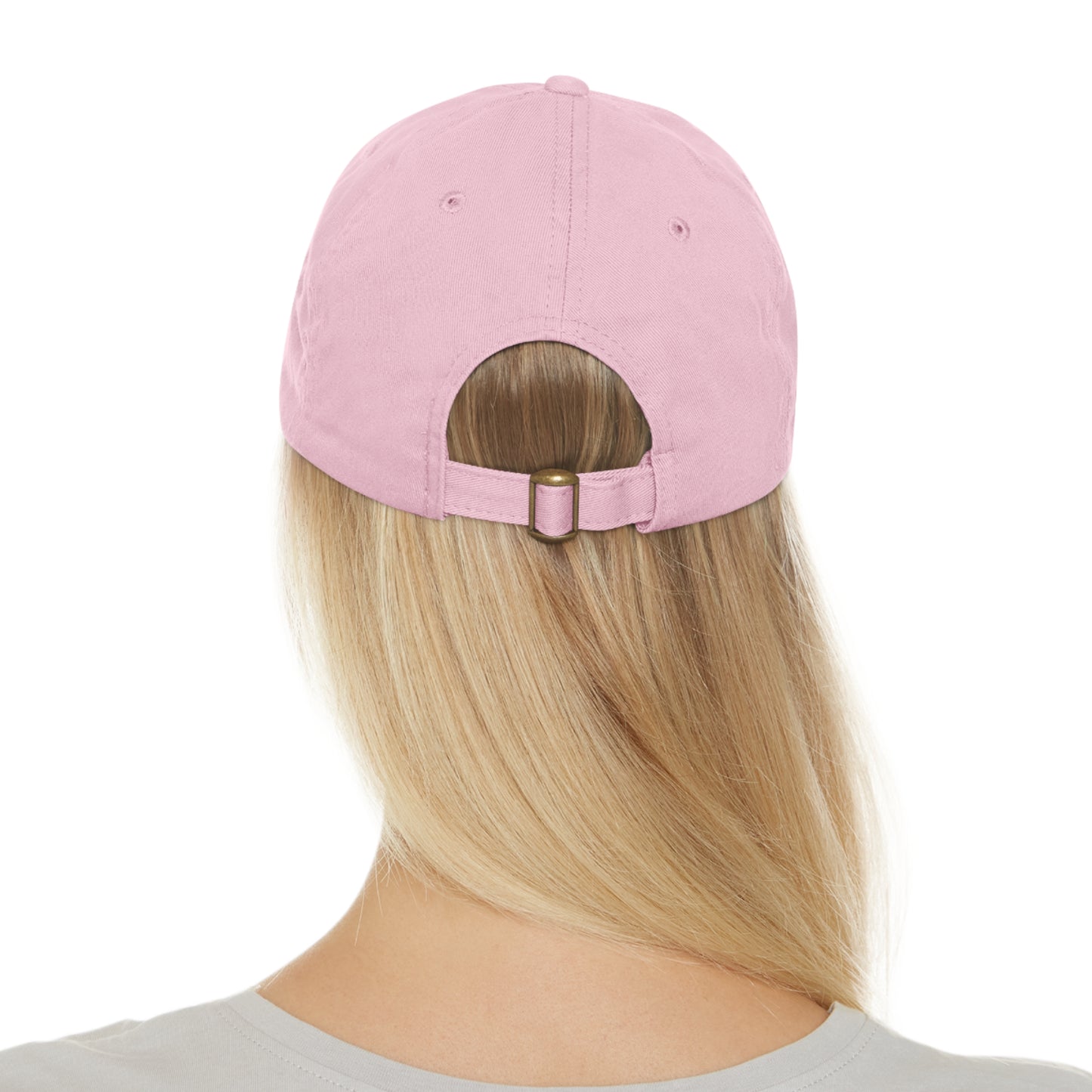 Kayak Scene Round Logo Leather Patch Hat