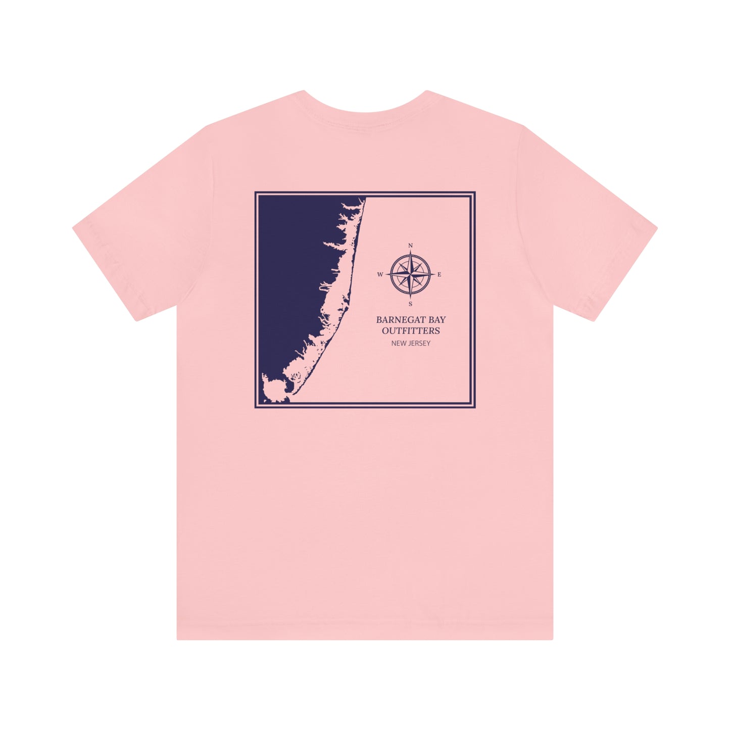 Barnegat Bay Map Soft Cotton T-Shirt