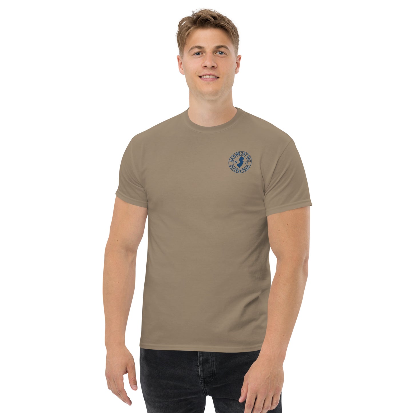 Barnegat Bay Outfitters Front NJ Circle Logo Unisex T-Shirt